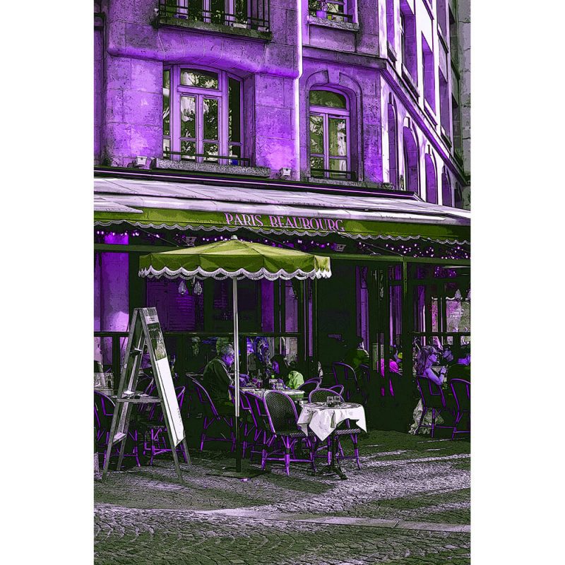 TM1853 paris cafe purple