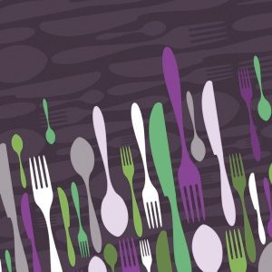 TM1860 cutlery background graphic violet