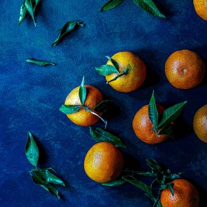 TM1880 oranges on blue background