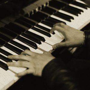 TM1924 piano keyboard sepia
