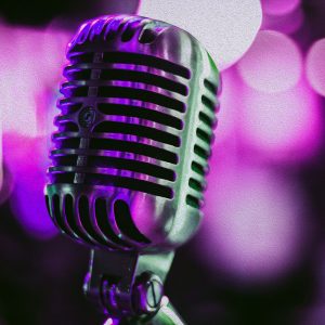 TM1928 retro microphone violet