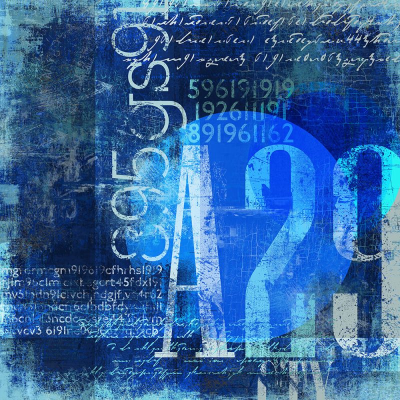 TM2016 type numbers grunge art invert