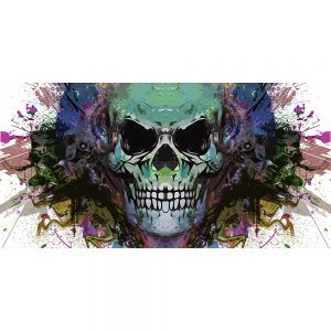 TM2038 skull graphic grunge art