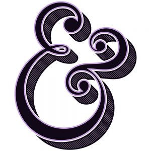 TM2061 ampersand black violet
