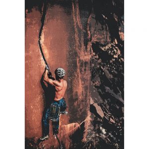 TM2163 climber rock face ropes
