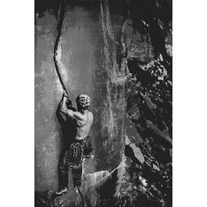 TM2164 climber rock face ropes mono