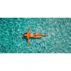 TM2195 swimmer summer sea turquoise
