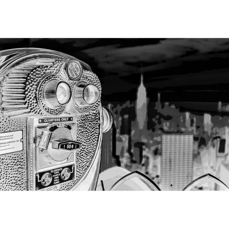 TM2216 viewfinder new york skyline mono invert