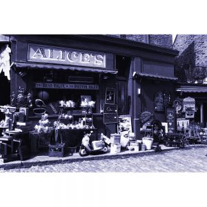TM2231 vintage photo shop front purple