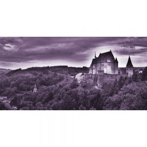 TM2257 castle forest scenic purple