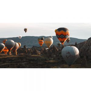 TM2277 hot air balloons mountains scenic