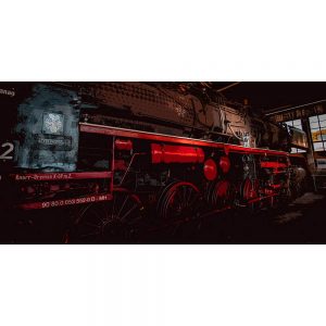 TM2339 loco in train shed red