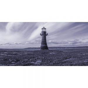 TM2361 lighthouse rusty beach sea purple