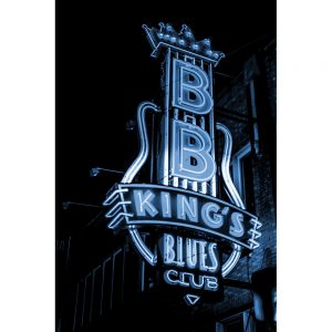TM2403 bb kings club neon sign blue