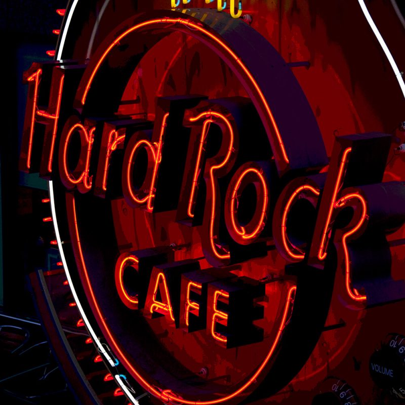TM2421 hard rock cafe neon sign red