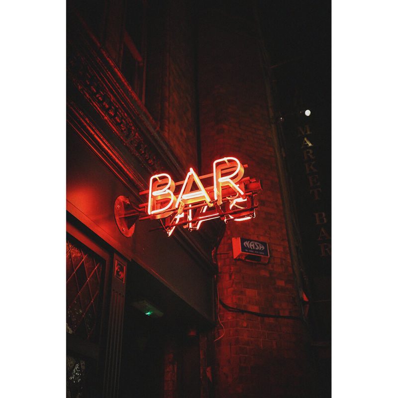 TM2429 bar neon sign red