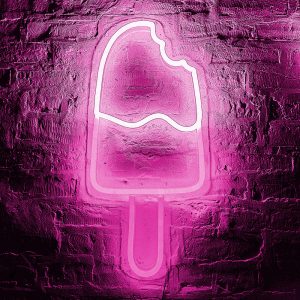 TM2436 neon lolly sign pink