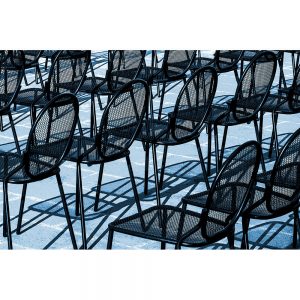 TM2484 chairs row blue