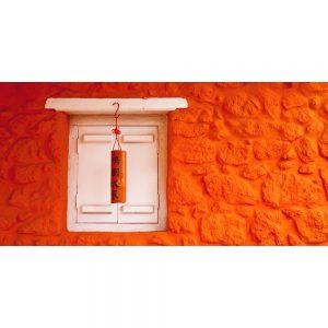 TM2485 white shutters orange wall