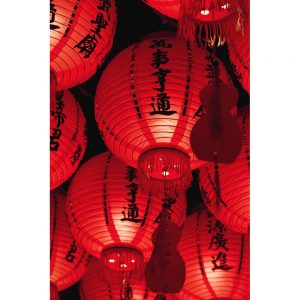 TM2513 manchester lanterns chinatown red