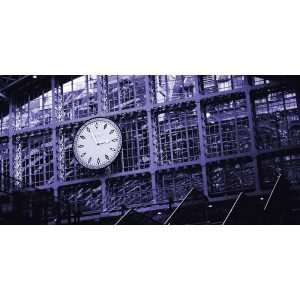 TM2576 station clock london purple