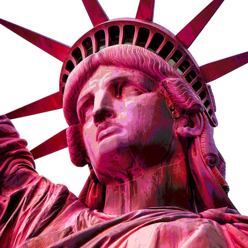 TM2603 statue of20liberty pink