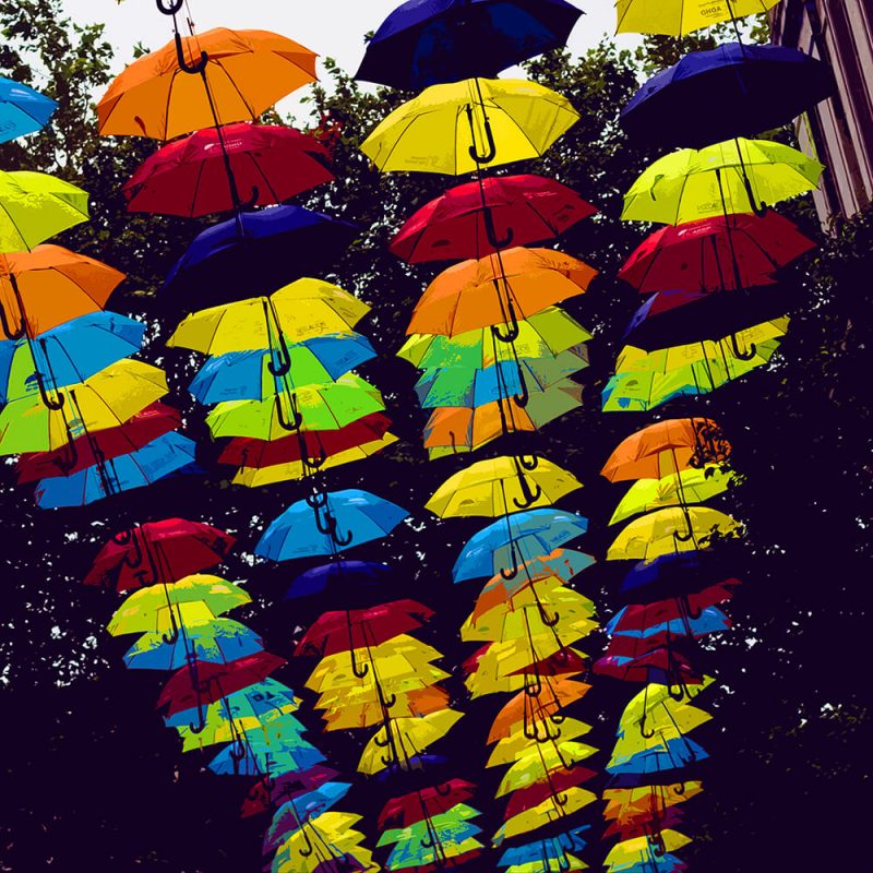 TM2779 liverpool street umbrellas