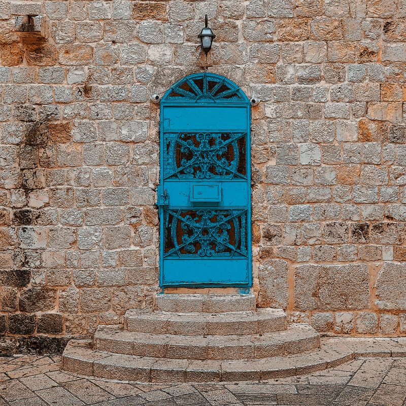TM2801 ornate blue door