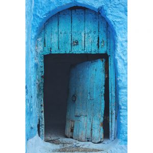TM2837 old wooden door blue