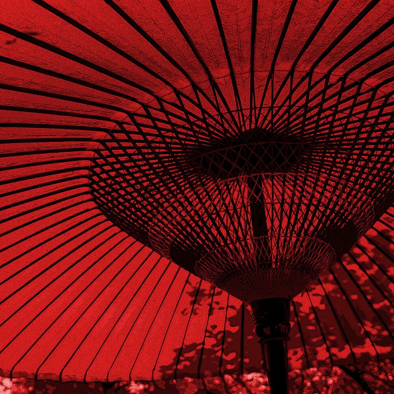 TM2865 large canopy umbrella bright red