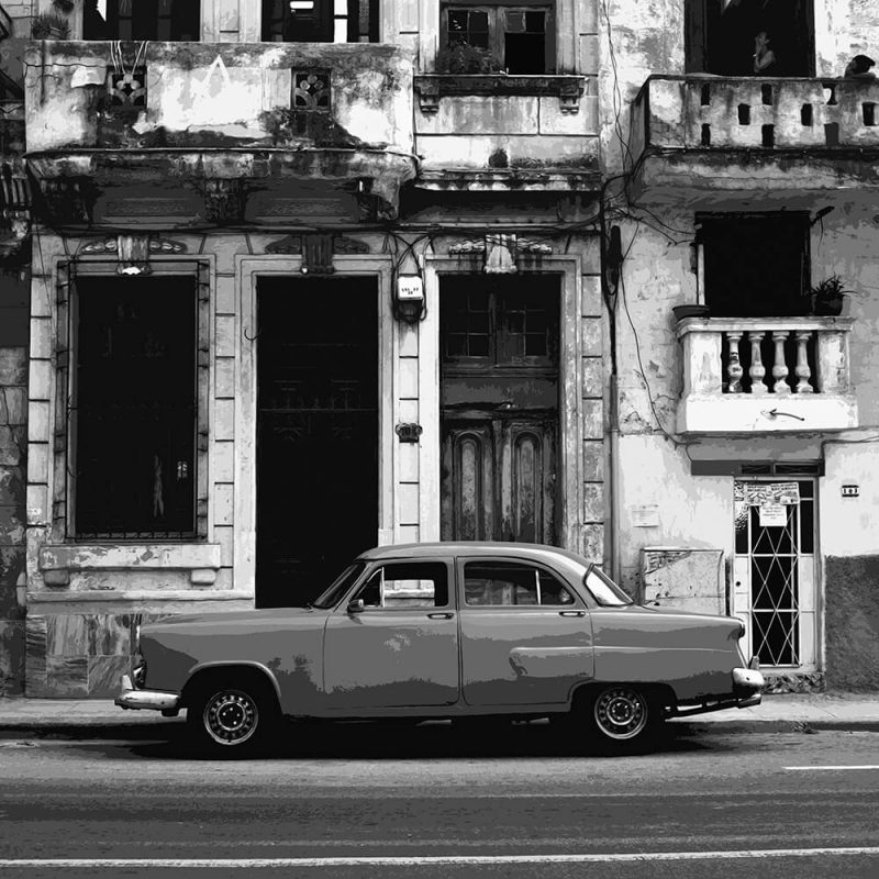 TM2872 cuban classic american car mono