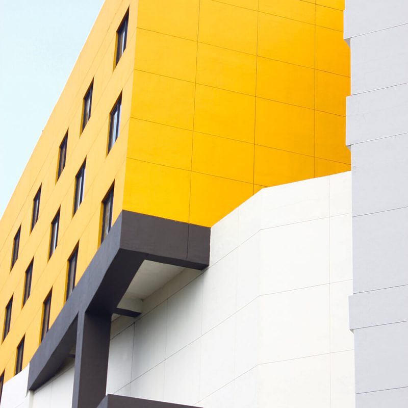 TM2977 yellow modern building