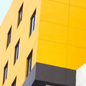 TM2978 yellow modern building detail