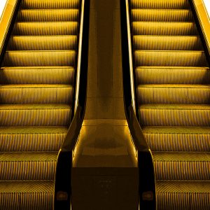 TM2995 yellow escalators