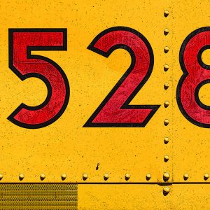 TM2998 yellow train numbers detail