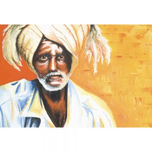 SG2597 sahara peter man figure orange yellow turban portrait