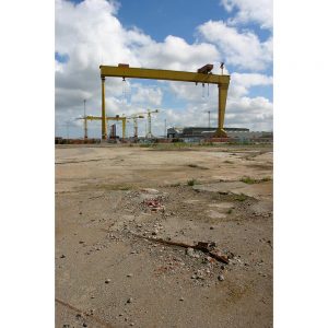 SG2633 shipyard cranes belfast landscape