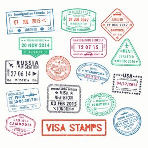 SG2766 visa passport stamps travel