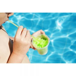 SG2806 boy drinks ice juice straw pool