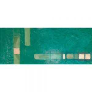 SG753 contemporary abstract lines strokes square squares green teal white