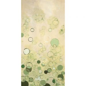 SG799 contemporary abstract bubble bubbles circles green