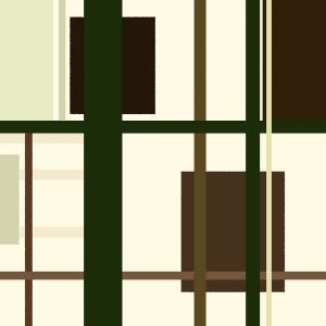 SG807 contemporary abstract shapes lines squares green brown cream digital pattern