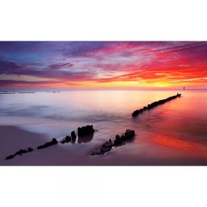 SG3416 baltic sea sunrise poland beach cloud formation