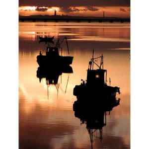 SG3435 boats sunset sea