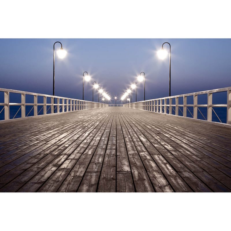 SG3498 sunrise pier seaside lights