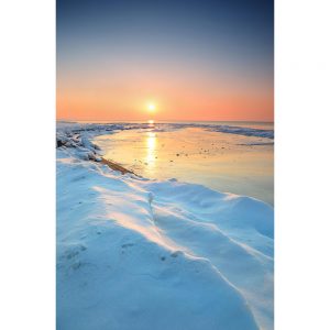 SG3507 sunset snow baltic sea shore
