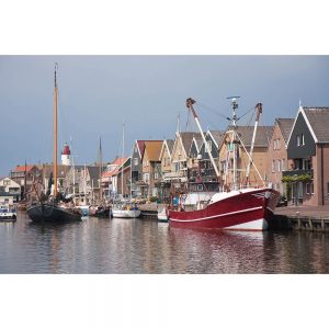 SG3511 traditional modern fishing boat harbor urk netherlands