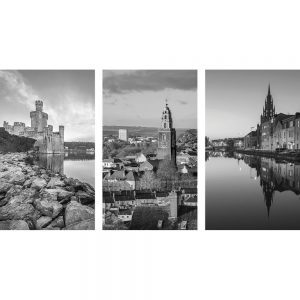 SG3639 cork triptych cityscape