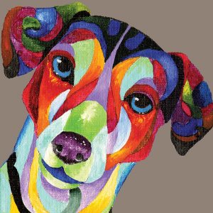 SG3736 beagle abstract dog