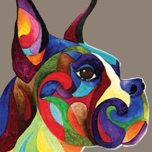 SG3744 french bulldog abstract dog